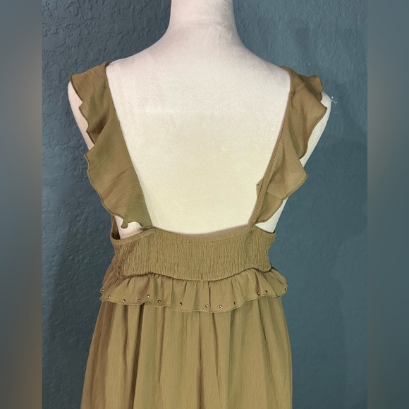 Zara Woman’s Summer dress Olive green Medium - Picture 6 of 9